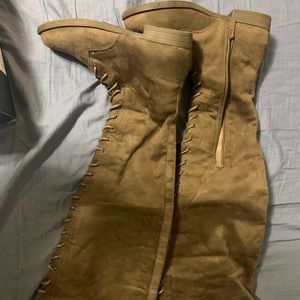 Tall talk flat boots